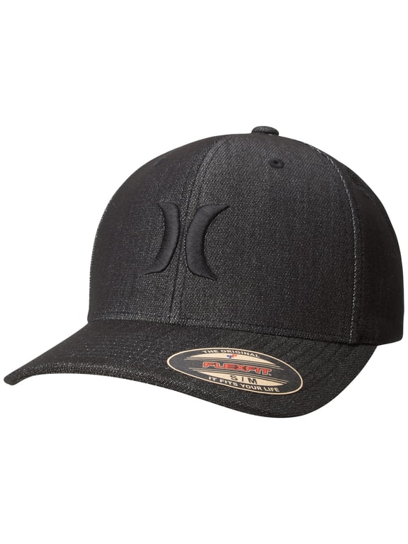 Men's Black Textures Baseball Cap, Size Large-X-Large, Stealth