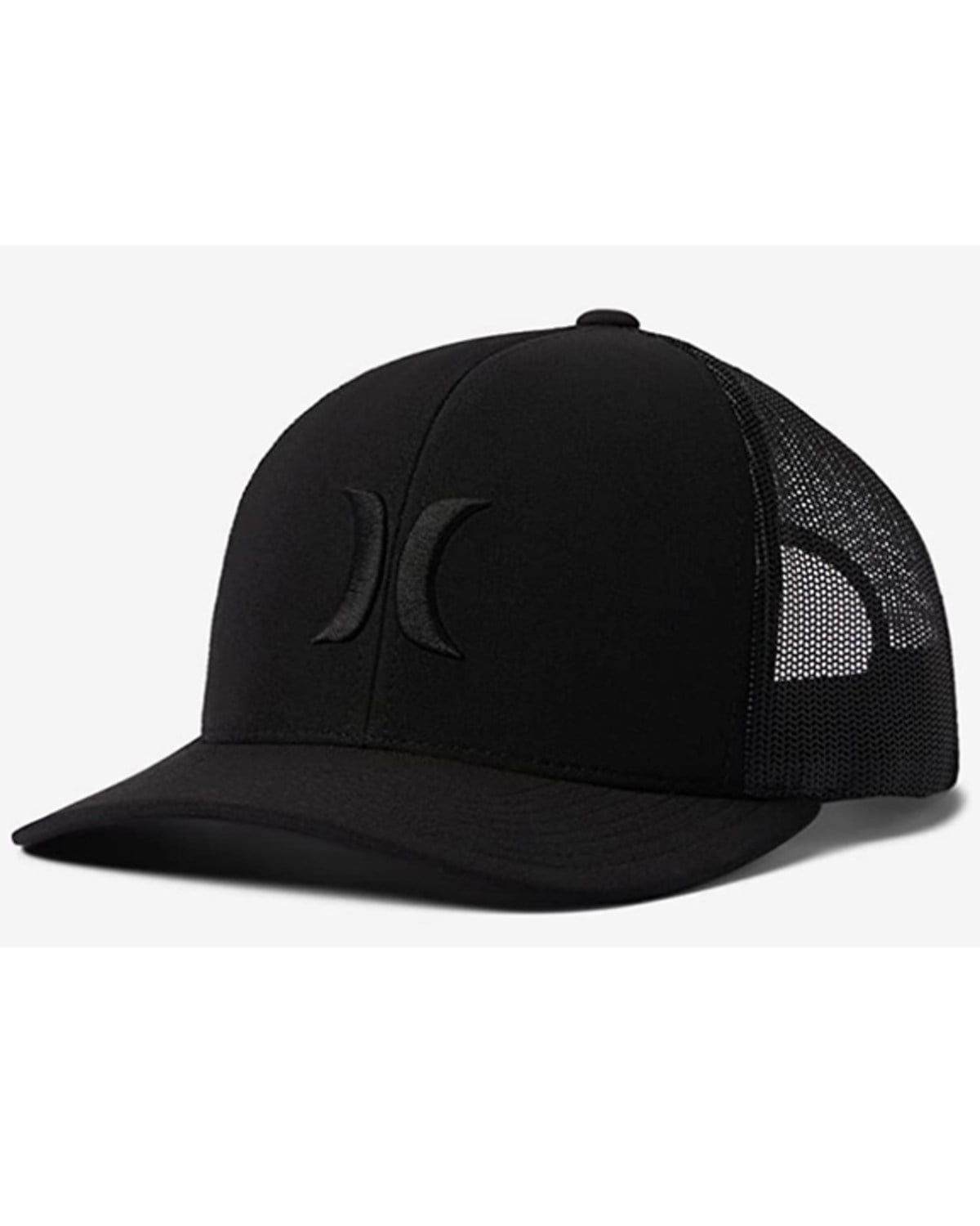 Hurley Men's Del Mar Trucker Hat Cap (Black/Black)