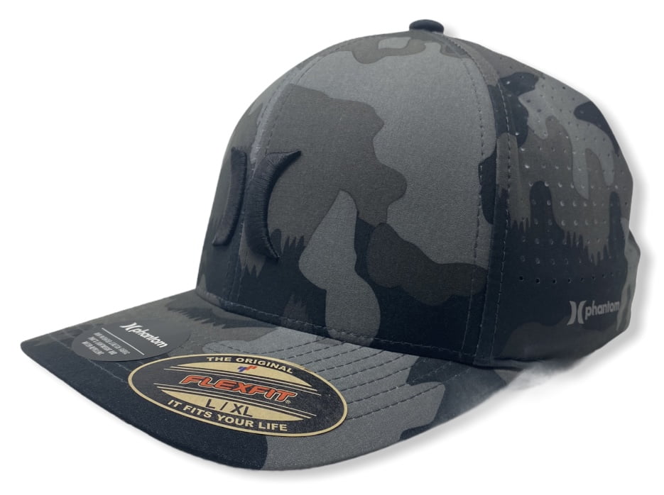 Hurley Men's DriFIT Phantom Camo Camouflage Flex Fit Hat Cap