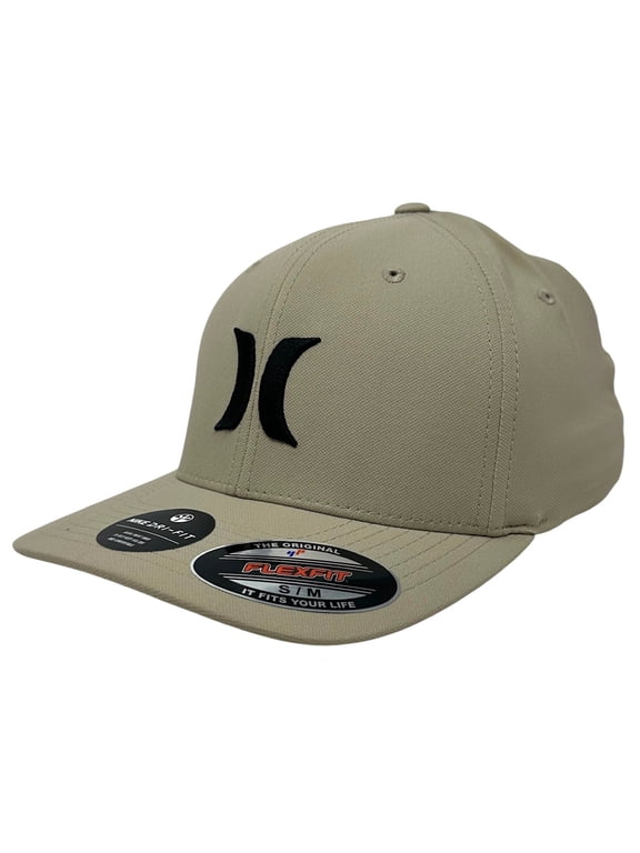 Men's H2O-DRI One and Only Flex Fit Hat Cap (Small/Medium, Khaki)