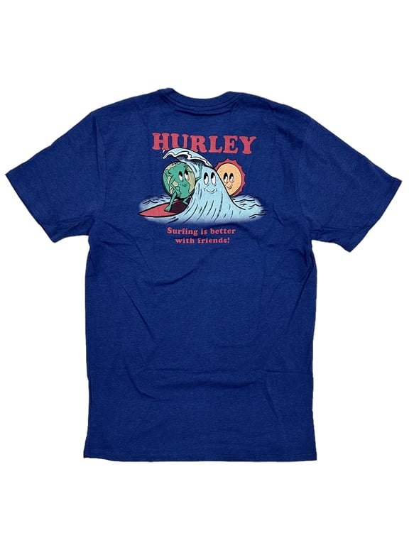 Men's Everyday Regrind and Surfs Short Sleeve Crewneck Tee T-Shirt (Large, Blue)