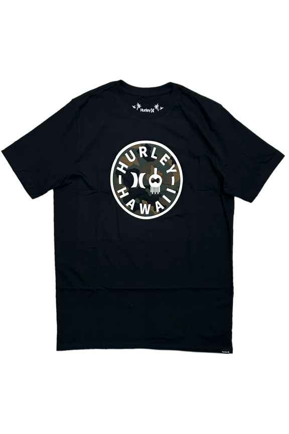 Men's Everyday Warrior Camo Graphic Logo Short Sleeve Tee T-Shirt (Small, Black)