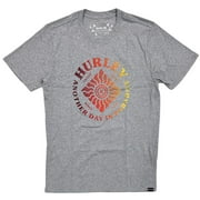 HURLEY Men's Everyday Washed Belize Distressed Graphic Short Sleeve Tee T-Shirt (Small, Heather Grey)