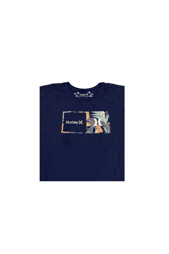 Me's Floral Power Short Sleeve Tee Cotton Navy size XL