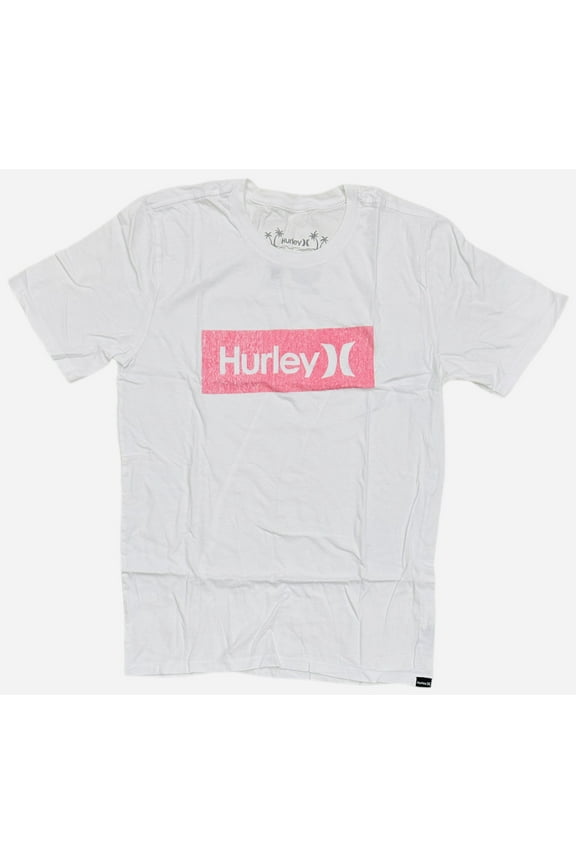 Men's Everyday Washed One and Only Boxed Texture Short Sleeve Tee T-Shirt (Medium, White)