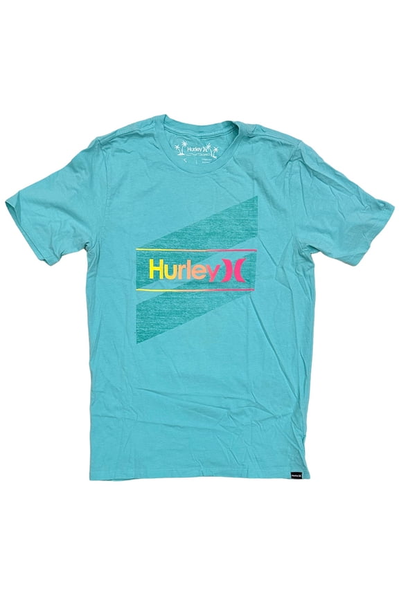 Men's Everyday Washed One and Only Slashed Short Sleeve Tee T-Shirt (Medium, Tropical Twist)