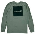 thumbnail image 1 of Hurley Men's Everyday Washed One and Only Solid Long Sleeve Tee T-Shirt (Medium, Sage), 1 of 2