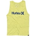 thumbnail image 1 of Hurley Men's Everyday Washed One and Only Solid Sleeveless Tank Top Tee T-Shirt (Large, Yellow), 1 of 1