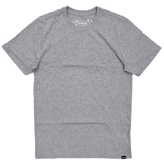 Hurley Men's Everyday Washed Premium Staple Short Sleeve Tee T-Shirt (X-Large, Heather Grey)