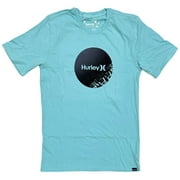 HURLEY Men's Everyday Washed Strands Circle Logo Short Sleeve Tee T-Shirt (Small, Tropical Twist)