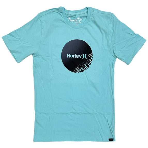 Hurley Men's Everyday Washed Strands Circle Logo Short Sleeve Tee T-Shirt (X-Large, Tropical Twist)