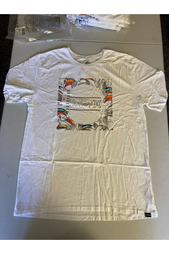 Men's Everyday Washed Toucan Aviary T-Shirt in White-Small