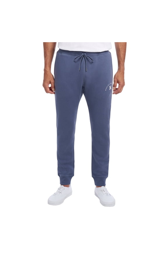 Men's Fleece Jogger (Blue, Small)
