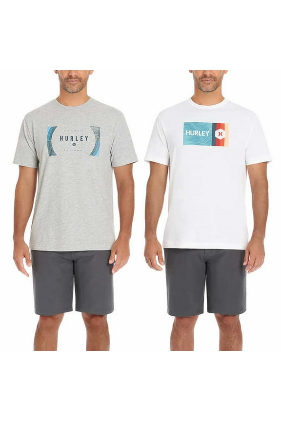 Men's Graphic Tee, 2-Pack (Gray/White, XXLarge)