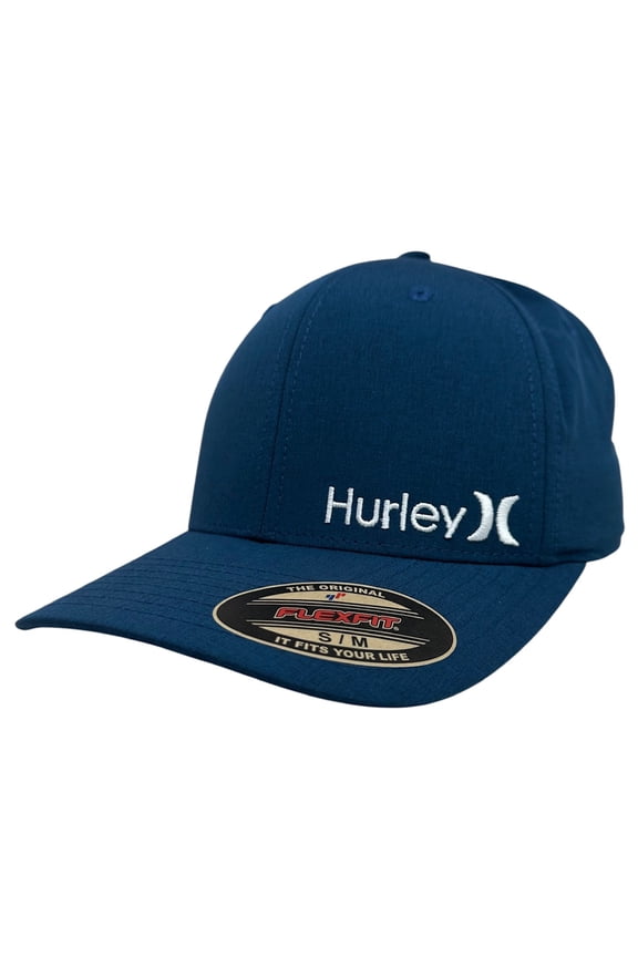 Men's Hat Corp Textures Stretch Flex Fit Cap in Blue (Small/Medium, Blue)