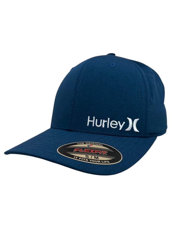 Men's Hat Corp Textures Stretch Flex Fit Cap in Blue (Small/Medium, Blue)