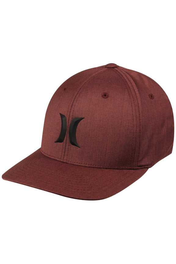 Men's Hat Icon Weld H2O Dri-Fit Stretch Flex Fit Cap (Small/Medium, Burgundy)