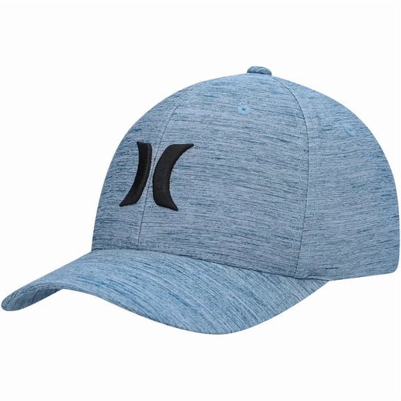 Hurley Men's Hat Marwick H2O-Dri Stretch Flex Fit Cap in Blue (Small/Medium, Blue)