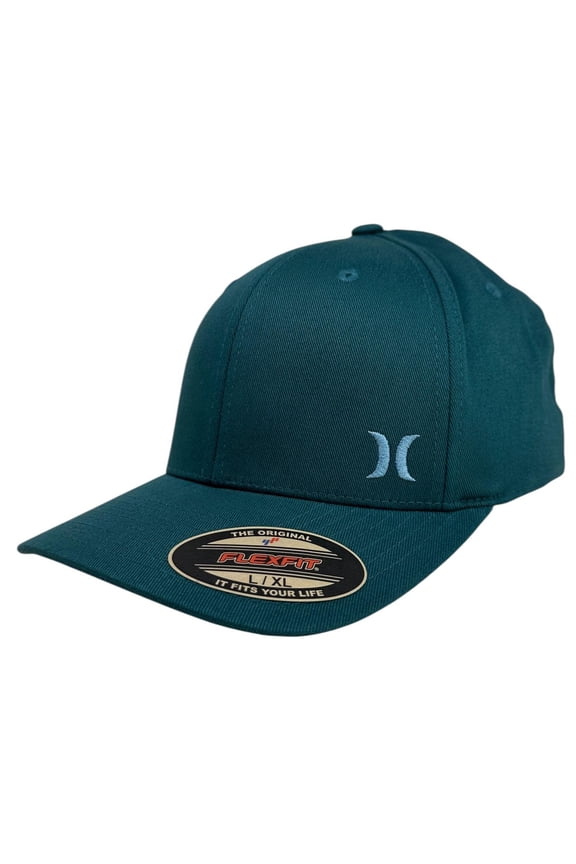 Men's Hat Micro Icon Embroidered Stretch Flex Fit Cap in Aurora Green (Large/X-Large, Aurora Green)