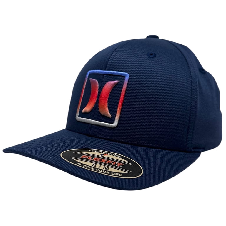 Hurley Men's Hat Reflect Icon Embroidered Stretch Flex Fit Cap