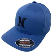 Hurley Men's Icon Solid Flex Fit Hat Cap Large/X-Large, Blue