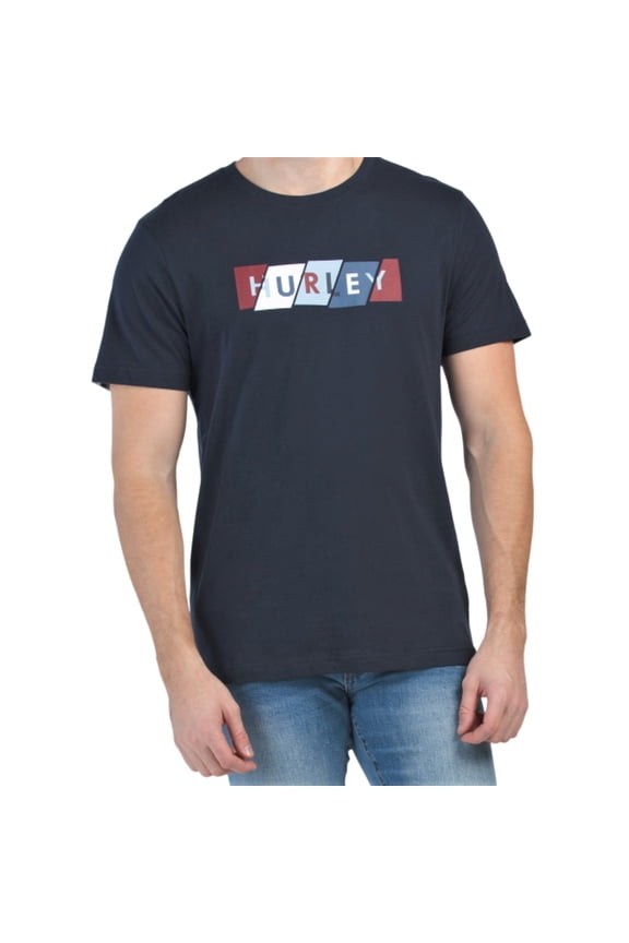 Men's Logo Graphic Print Tee Cotton Jersey Short Sleeve T-Shirt