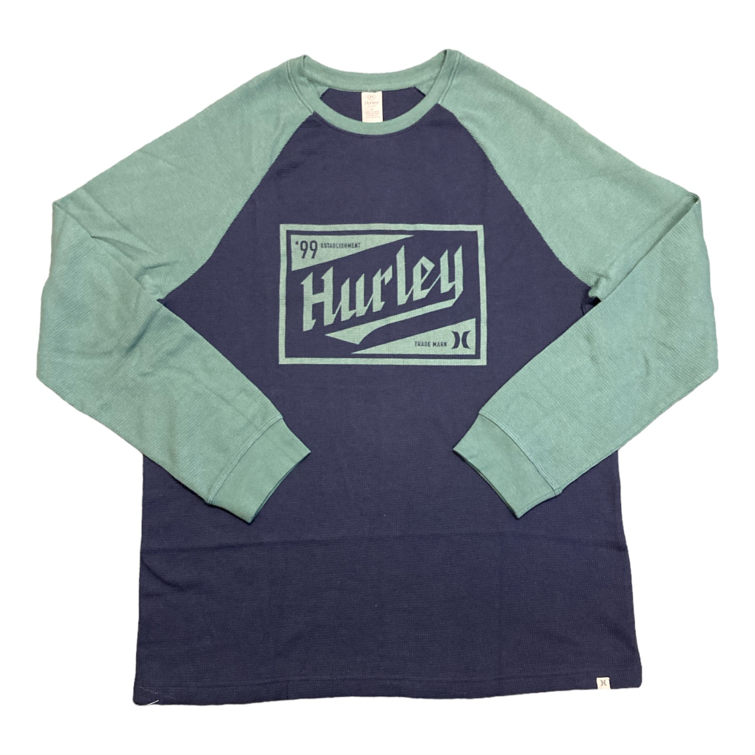 Hurley Felton Thermal Crew Maglietta Uomo Manica Lunga - Cotone E Poliestere, Nero, Taglia Unica