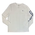 thumbnail image 1 of Hurley Men's Long Sleeve Sunny Side Hybrid Stretch UPF Tagless Sunshirt (White, L), 1 of 3