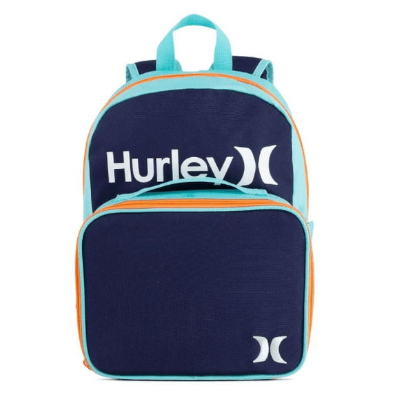 Hurley Men's One & Only Backpack and Lunch Set, Midnight/Teal, One Size, One and Only Backpack and Lunch Set