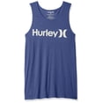 thumbnail image 1 of Hurley Men's One & Only Graphic Tank Top, deep Royal Heather//Light Cream, XXL, 1 of 2