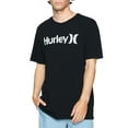 thumbnail image 1 of Hurley Men's One and Only Graphic Logo Short Sleeve Tee T-Shirt (Small, Black), 1 of 12