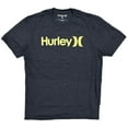 thumbnail image 1 of Hurley Men's One and Only Graphic Logo Short Sleeve Tee T-Shirt in Black Heather (Medium, Black Heather), 1 of 1