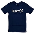 thumbnail image 1 of Hurley Men's One and Only Graphic Logo Short Sleeve Tee T-Shirt in Black Heather (XX-Large, Obsidian), 1 of 1