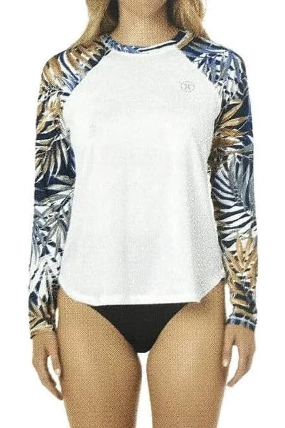 Men's One and Only Hybrid Long Sleeve T-Shirt, White Beach, X-Large