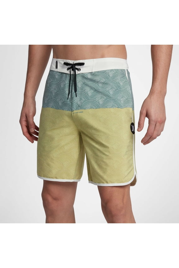 Men's Pescado Beachside 18" Boardshorts (34, Clay Green/Sail)