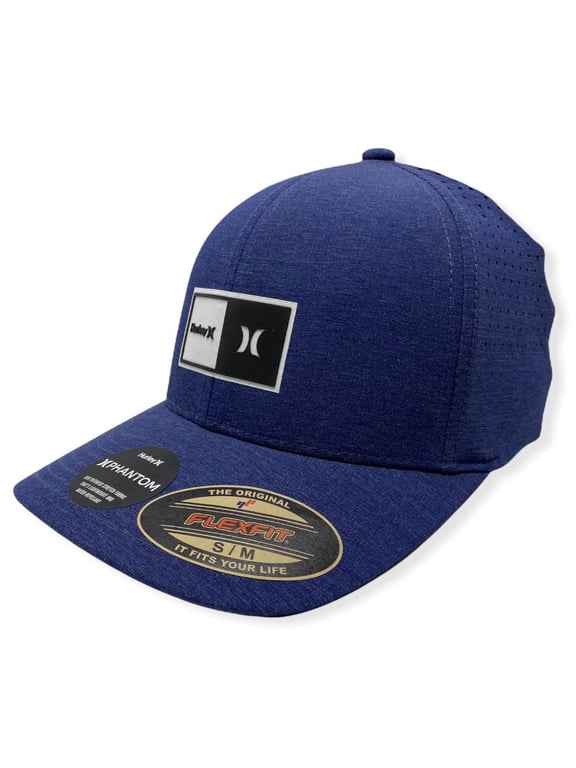 Men's Phantom H2O Dri-FIT Natural Flex Fit Hat Cap (Large/X-Large, Pacific Blue)