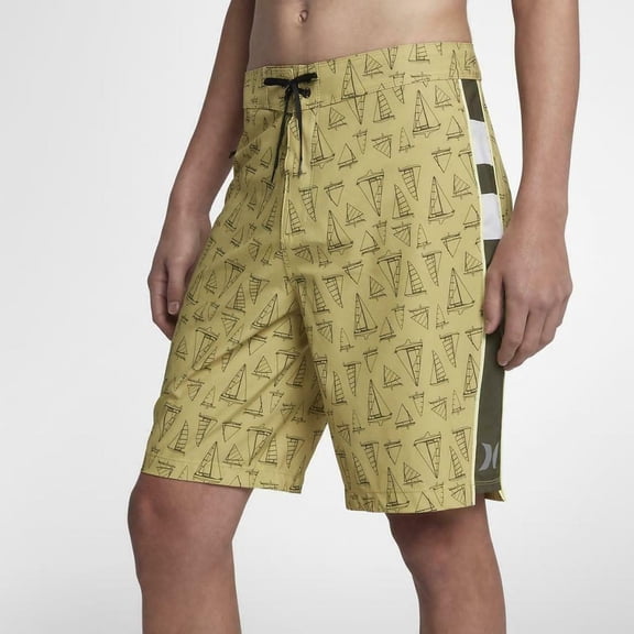 Hurley Men's Phantom JJF John John Florence Maritime 20" Boardshorts (34, Buff Gold)