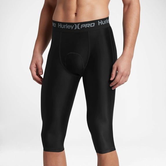 Hurley Men's Pro 23" Dri-FIT Compression Shorts (Small, Black)
