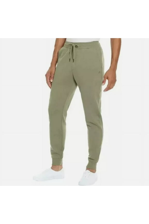 Men's Regular Fit Fleece Jogger Pants | Green, Small