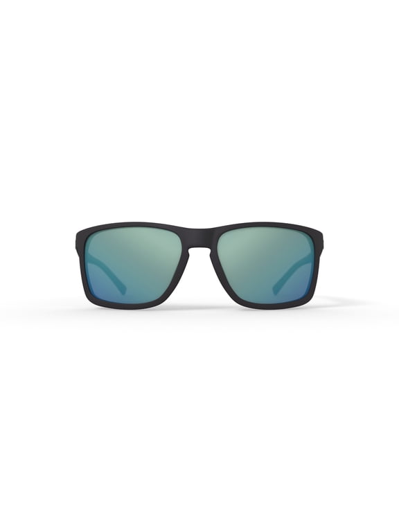 Men's Rx'able Sport Polarized Sunglasses, HSM3008PWM Riptide, Black, 56-18-135, with Case