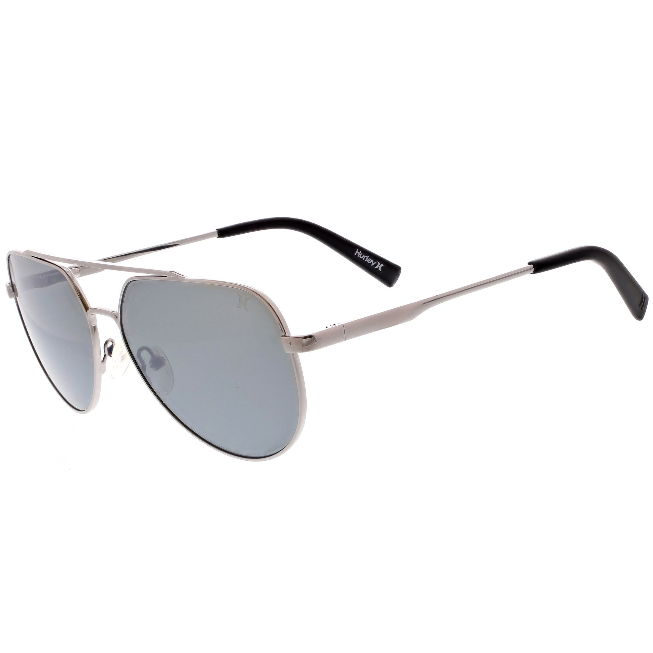 Hurley Men's Rx'able Sport Polarized Sunglasses, Hsm4003p Beachbreak, Gunmetal, 57-14-135, with Case, Gray