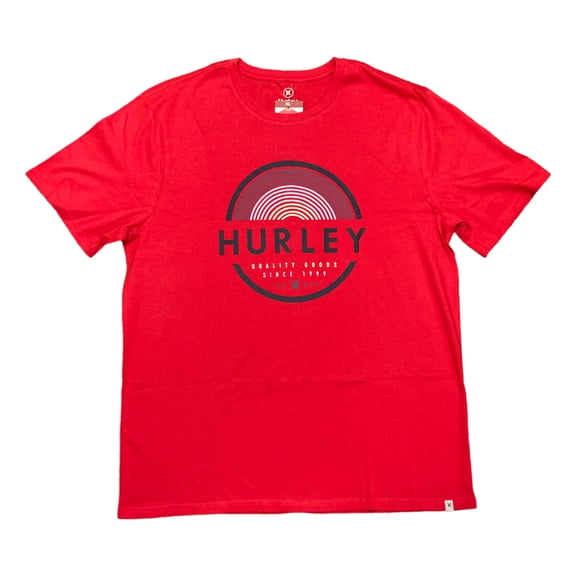 Hurley Men's Short Sleeve Graphic Cotton T-Shirt (Unity Red, M)