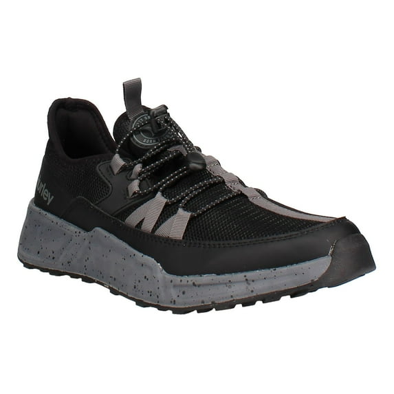 Hurley Men's Slip-On Amador Casual Shoes Color: Black Charcoal Size: 12