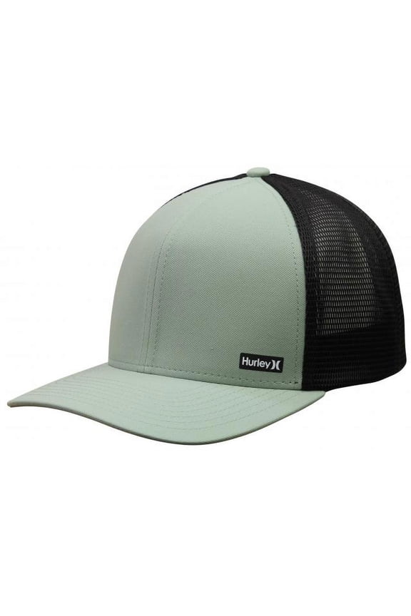 Men's Snapback Trucker Cap ~ Hurley League Silver Pine