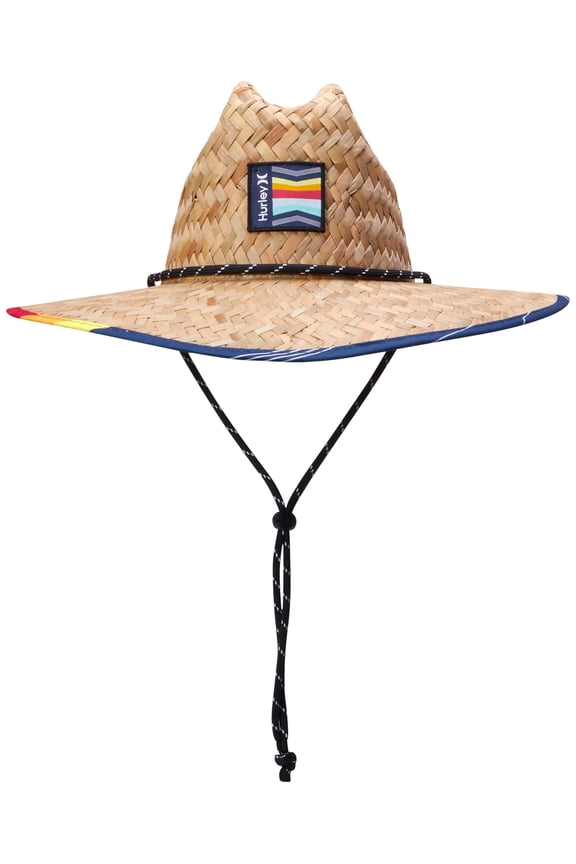 Men's Straw Hat - Channel Islands Lifeguard Straw Sun Hat, Navy