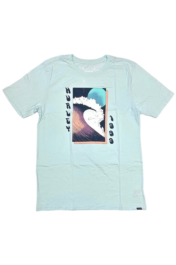 Men's T-Shirt Everyday Mavericks Short Sleeve Crewneck Tee (Small, Ice Blue)