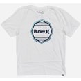 thumbnail image 1 of Hurley Men's T-Shirt Everyday Washed Corp Glitch Graphic Short Sleeve Tee (Large, White), 1 of 1