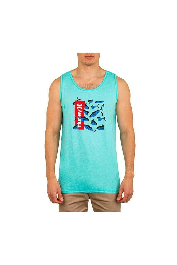 Men's Tank Top One and Only Ahi Box Sleeveless Tee T-Shirt (XX-Large, Tropical Twist)