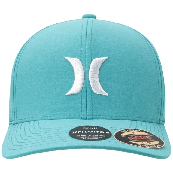 Hurley Mens' Hat - H2O Dri Stretch Sweatband Phantom Curved Baseball Cap, Size Small-Medium, Spruce Fog