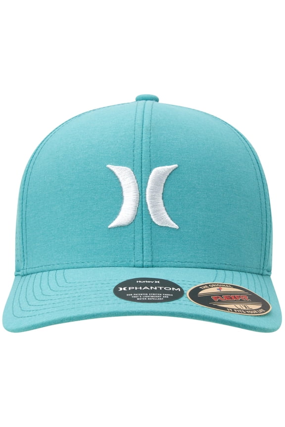 Mens' Hat - H2O Dri Stretch Sweatband Phantom Curved Baseball Cap, Size Small-Medium, Spruce Fog
